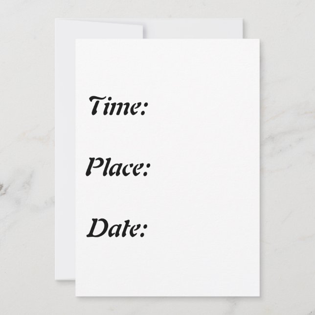 Invitación Purim feliz (Reverso)