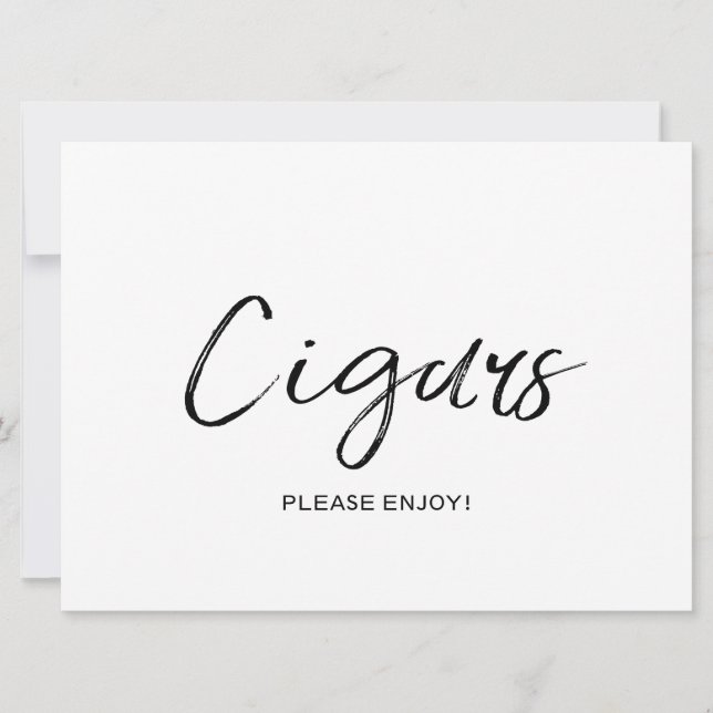Invitación "Puros" Letrero de Boda | Con Letra a Mano con Est (Anverso)