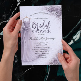 Invitación Purple Bridesmaid Dress Bridal Shower