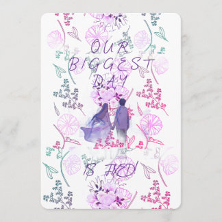 Invitación Purple date