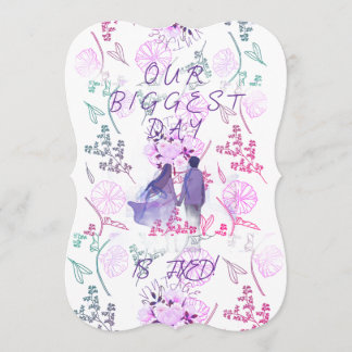 Invitación Purple date