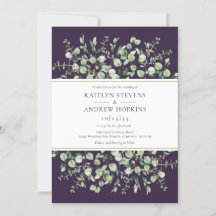 Purple Eucalyptus  Wedding