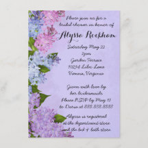 Purple Garden Lilac Flores Bridal Shower