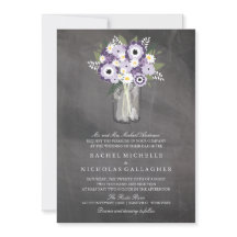 Purple Garden Mason Jar Chalkboard | BODA