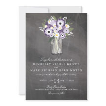 Purple Garden Mason Jar Chalkboard | BODA