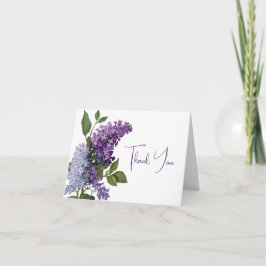 Invitación Purple Lilacs Gracias