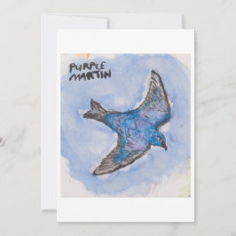 Invitación Purple Martin Greeting Card