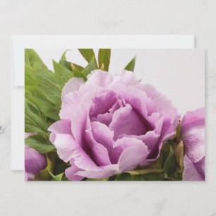 Invitación Purple Peonies Bouquet