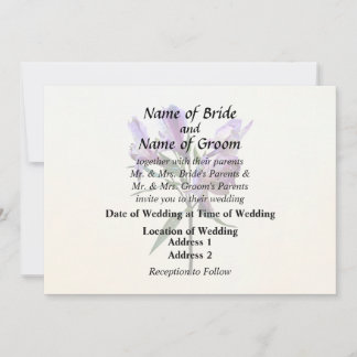 Invitación Purple Peruvian Lily