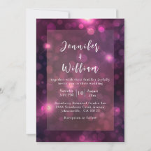 Púrpura Bokeh Sparkle Silver String Luces Boda