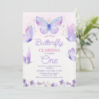 Púrpura caprichosa nuestra mariposa primer cumplea