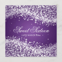 Púrpura chispeante de la onda del fiesta del dulce