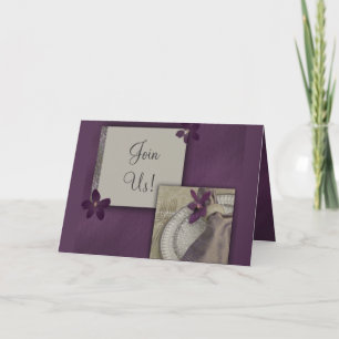 Invitación púrpura de la orquídea