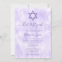 Púrpura Tye Bat Mitzvah