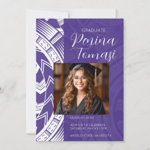 Invitación Púrpura y blanco