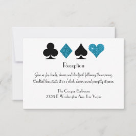 Invitación Purpurina azul Malibu de la recepción de destino d