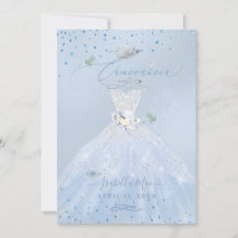 Purpurina azul Quinceanera