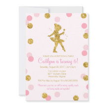 Purpurina Ballerina, Pink and Gold Sparkle Cumplea