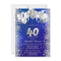 Purpurina Confetti Balones Marina Azul 40 cumpleañ