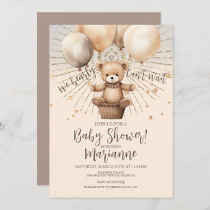 Invitación Purpurina de Baby Shower Bohemian Rustic