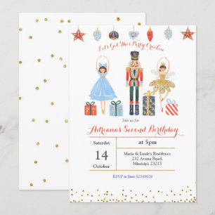 Invitación Purpurina de ballet Confetti Cumpleaños Invite a u