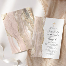 Purpurina de oro de Ivory Agate, primera comunión