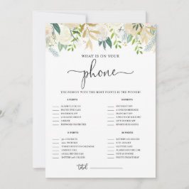 Invitación Purpurina de oro de Peonies qué hay en tu ducha de