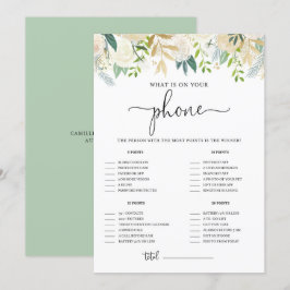 Invitación Purpurina de oro de Peonies qué hay en tu ducha de