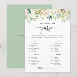 Invitación Purpurina de oro de Peonies qué hay en tu ducha de