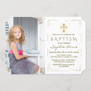 Invitación Purpurina de oro floral rosado de lujo Chica de fo