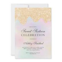 Purpurina de oro gotea foto de perla dulce diecisé