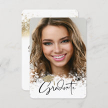 Purpurina de oro, graduación de fotografía de Boke