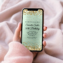 Invitación Purpurina de oro Relieve metalizado de la Casa de 