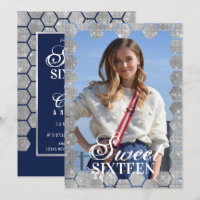 Purpurina de plata marina Hexagon Geo Photo Sweet 