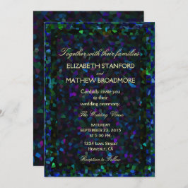 Invitación Purpurina de vidrio contenido