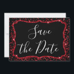 Invitación Purpurina del Corazón Rojo Sparkle Dulce Dieciséis<br><div class="desc">El Purpurina De Espuma De Los Corazones Rojos Confetti Dulce Dieciséis Invitaciones A La Fiesta De Cumpleaños. Esta invitación de Save the Date es perfecta para la fiesta de cumpleaños 16 de Red Confetti Sparkle Purpurina Sweet, que busca celebrar con los corazones rojos para el El día de San Valentín....</div>