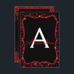 Invitación Purpurina del Corazón Rojo Sparkle Dulce Dieciséis<br><div class="desc">Nombre del Monograma del Corazón Rojo y Purpurina inicial de la espuma de Confetti Dulce Invitación a la fiesta de cumpleaños dieciséis. Esta invitación de Sweet 16 es perfecta para la fiesta de cumpleaños 16 de la Purpurina de espuma roja Confetti que busca celebrar con corazones rojos para El día...</div>