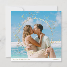 Invitación *~* Purpurina DIY Pareja FOTO RSVP QR AR6 Boda