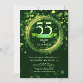 Invitación Purpurina Editar nombre de año Boda Aniversario Ve