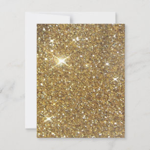 Invitación Purpurina Gold de lujo - Imagen impresa