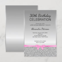 Purpurina gris 30 cumpleaños