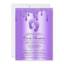 Purpurina morado Drip Lujo Pies Ducha Invita
