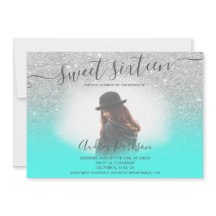 purpurina plateado moda verde menta dulce 16 foto