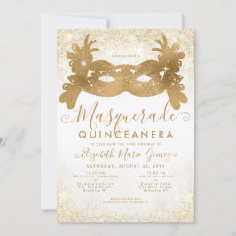Invitación Purpurina Quinceanera