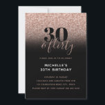 Invitación Purpurina Rosa Faux 30 y cumpleaños 30<br><div class="desc">Puede ser totalmente personalizado para satisfacer sus necesidades. © Gorjo Designs. Hecho para ti a través de la plataforma Zazzle. // ¿Buscando elementos coincidentes? Otra papelería del set disponible en la sección ‘colecciones’ de mi tienda. // ¿Necesita ayuda para personalizar su diseño? ¿Tienes otras ideas? Siéntase libre de contactarme (Zoe)...</div>