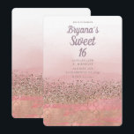 Invitación Purpurina rosa princesa india marroquí dulce 16<br><div class="desc">Personalizar para cualquier evento</div>