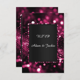 Invitación PURPURINA SATIN ELEGANT LUXURY rsvp