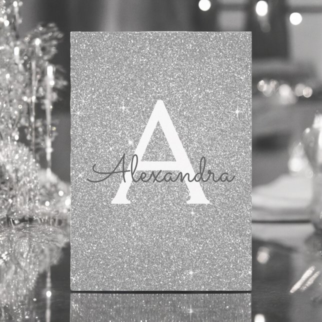 Invitación Purpurina Silver Sparkle Dulce Dieciséis Cumpleaño (Subido por el creador)