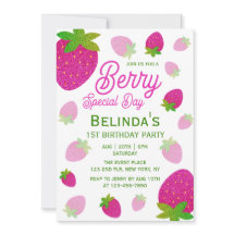 Purpurina Strawberry Berry Día especial 1º cumplea