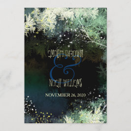 Invitación Purpurinas forestales Hip Fairy Tale Boda